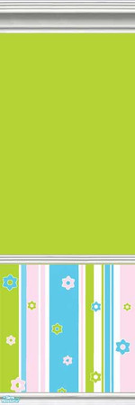 Sims 2 — Hippie Chick 23 by drouinr — Oh, you groovy girl! Grow your flower power with this series of coordinated wall