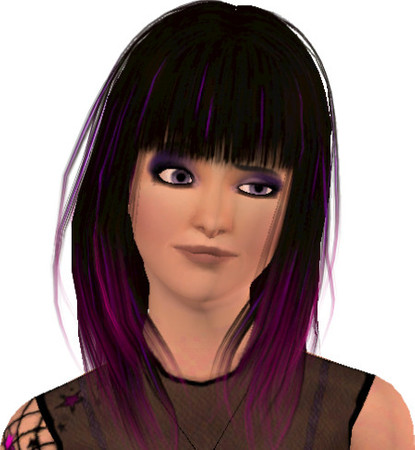 Sims 3 — Cherry by PwiiNC3ss_Ru8iK4 — Emo,Punk girl !!!! * Excuse the no top in the picture of all her outfits XD i just
