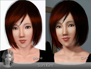 Sims 3 — Sun Kim by Semitone — Recommended content: ___ Esc Tiffany glaze contacts -