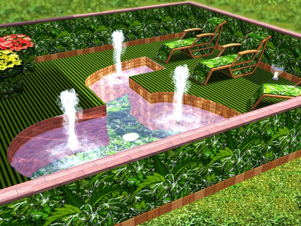 Sims 3 — marcorse_tropical pattern by marcorse — Lush and green, an allover pattern of tropical foliage.