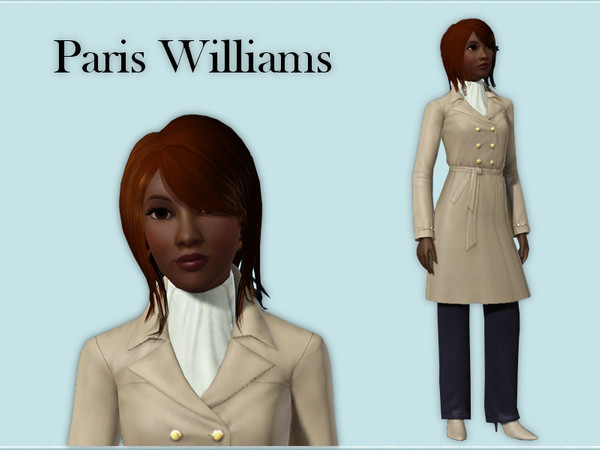 Sims 3 — Paris Williams by frisbud — Based on the Paris Williams doll from the Alex series by Madame Alexander.