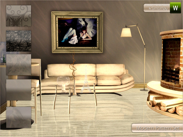 Sims 3 — Modern Pattern 5 by Simsimay — You can decorate your rooms with these modern and elegant patterns. These
