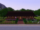 Sims 3 — Peaceful Retreat 3br 1ba *No CC* by JoLovesSims3 — This deceptively spacious log cabin boasts 3 bedrooms, a