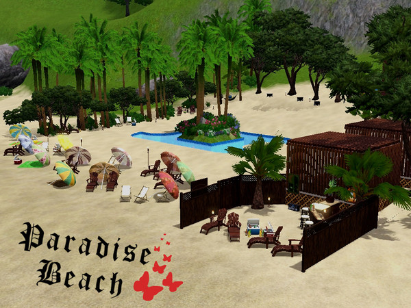 Sims 3 — Paradise Beach by xloroflora — Paradise Beach