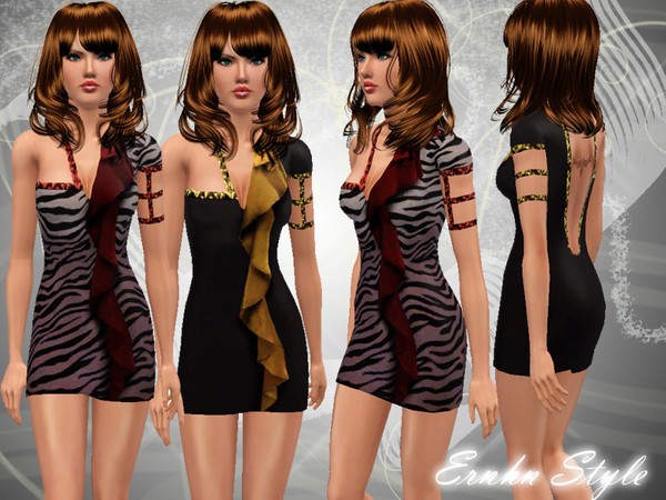 Sims 3 — Luxy by ernhn — Luxy Dress . You can be so luxurious anymore :)) Hope you like * 3 recolorable palettes .