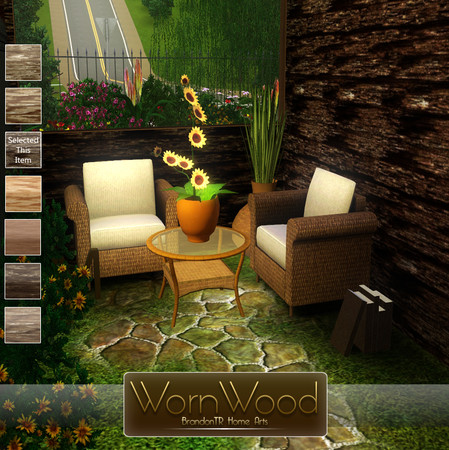 Sims 3 — WornWood3 (Pattern) by brandontr — BrandonTR at TSR