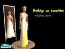 Sims 2 — WALKING ON SUNSHINE - wedding dress by seven-is-so-cool — Three tiers of yellow, in a summery, traditional