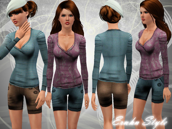 Sims 3 — Hot 'n Cold Everyday&Athletic by ernhn — Hot 'n Cold Everyday&amp;Athletic 2 recolorable palettes .