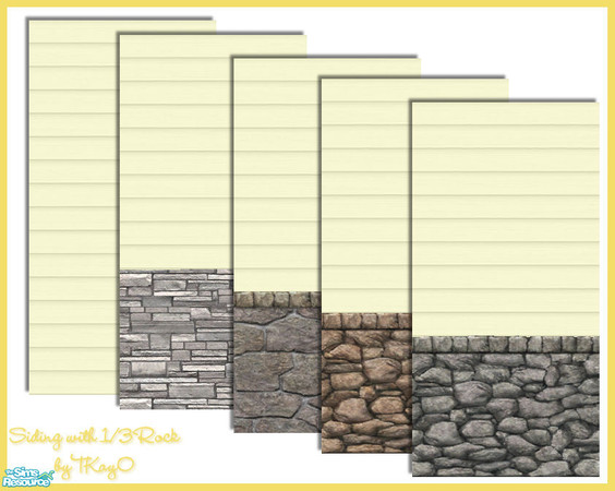 Sims 2 — TKayO Shiver Me Timbers in Sunshine by TKayO — A new trend in building designs, exterior walls with 1/3 rock and