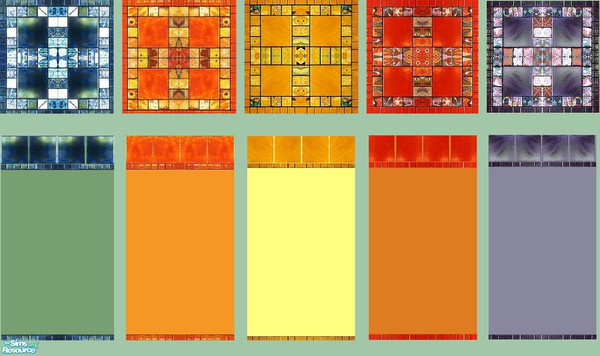 Sims 2 — BathroomTileSet by wb_rumor — TSRAA--PS