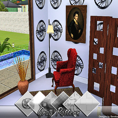 Sims 3 — GrayPattern1 by Beneka — I made this creations for your walls and floors. I wish you like it and your sims will