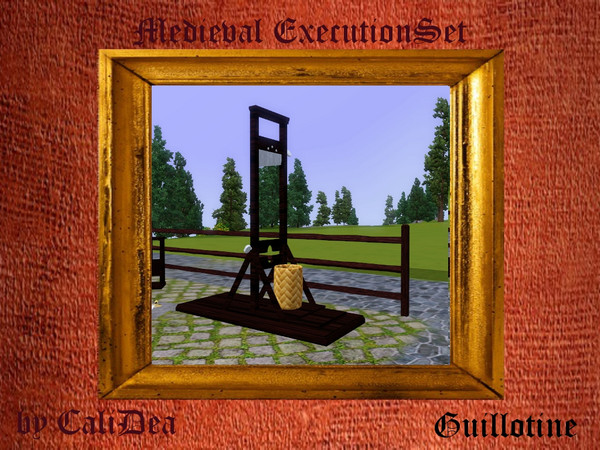 Sims 3 — Medieval Guillotine by CaliDea — Medieval Guillotine by CaliDea TSR