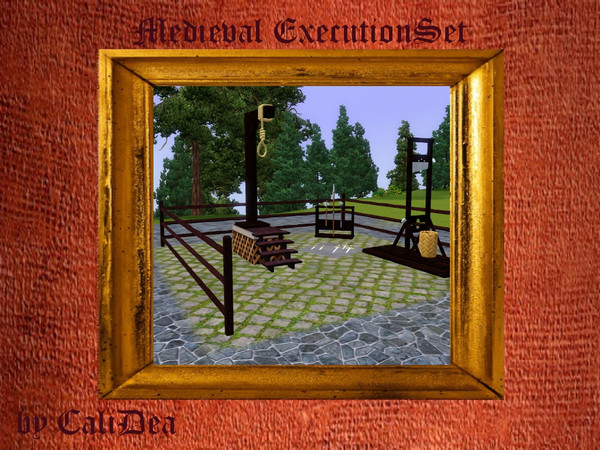 Sims 3 — Medieval ExecutionSet by CaliDea — Medieval ExecutionSet by CaliDea TSR