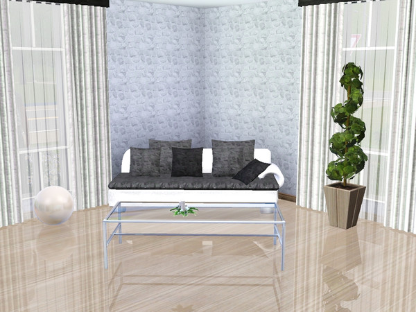 Sims 3 — white stone by maxi king — white stone pattern,you can't change the colour much as you can see on the picture