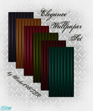 Sims 2 — Elegance Wallpaper Set by micha89 — set of 6 elegant wallpapers.