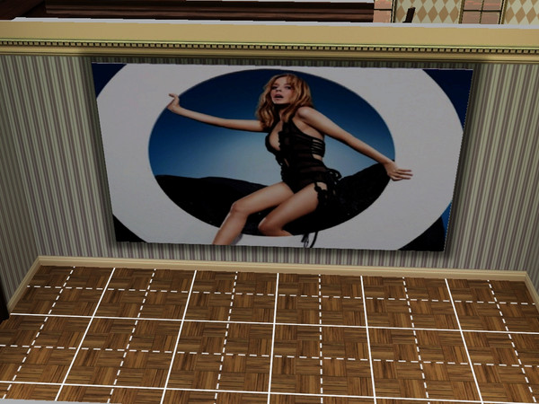 Sims 3 — Kylie Minogue  - Aphrodite by aquarius1986 — Kylie Minogue my favorite singer in big sized painting!!! place it