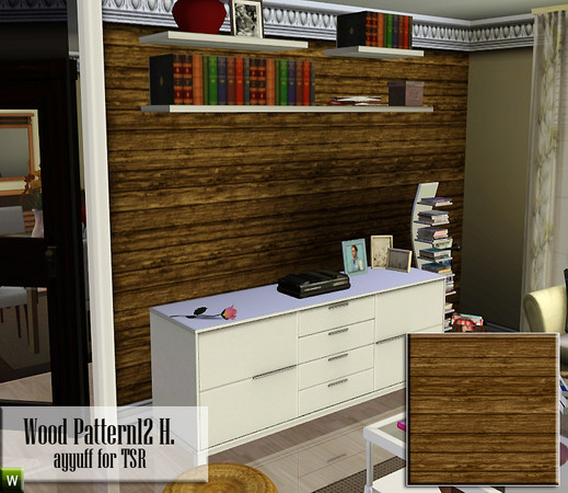 Sims 3 — Wood Pattern12_H. by ayyuff — wood pattern by ayyuff