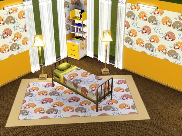 Sims 3 — marcorse_cat'n mouse pattern by marcorse — Big fat cats, and small white mice - these strange companions make a