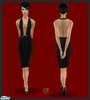 Sims 2 — Black dress by Jeffi2 — beautiful black dress