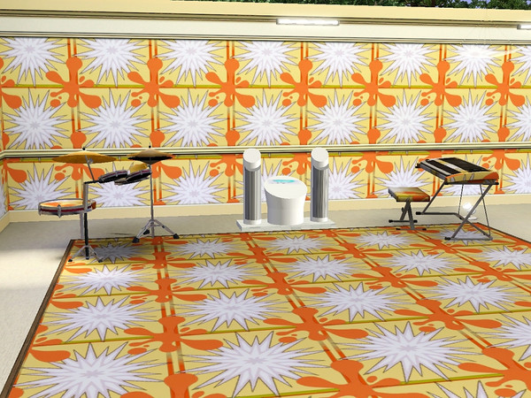 Sims 3 — marcorse_shocking pattern by marcorse — A 'shocking' pattern of simple shapes - but it works somehow!