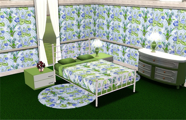 Sims 3 — marcorse_viola pattern by marcorse — A pretty, soft, floral pattern featuring flowers and foliage of the