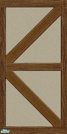 Sims 2 — Maxis Match Putty Stucco with Timbering by Helenloki — Matches existing Maxis wall. Enjoy.