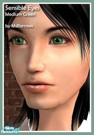 Sims 2 — Sensible Eyes - Medium Green by MsBarrows — A bright medium green.
