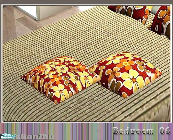 Sims 2 — Huabanzhu Bedroom 06 - pillows - recol-2 by huabanzhu — 