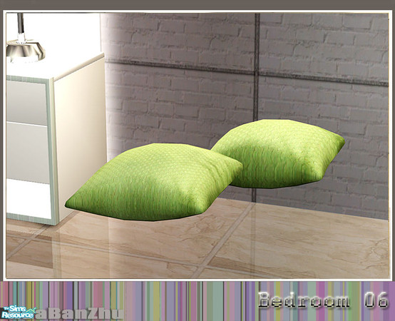 Sims 2 — Huabanzhu Bedroom 06 - pillows on bed by huabanzhu — 