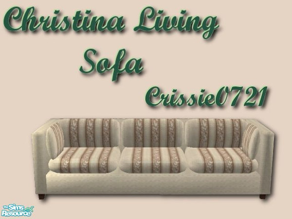 Sims 2 — Christina Living - Sofa by Crissie0721 — 