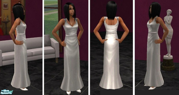 Sims 2 — Modern Bride Dress by TheNinthWave — This is my very first clothing mesh for The Sims 2. I\'m so very proud of