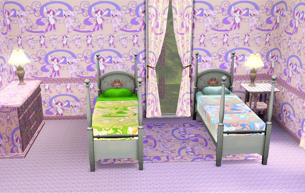 Sims 3 — marcorse_dancing kitties pattern by marcorse — Cute and cuddly little kittens dance across this nursery pattern.