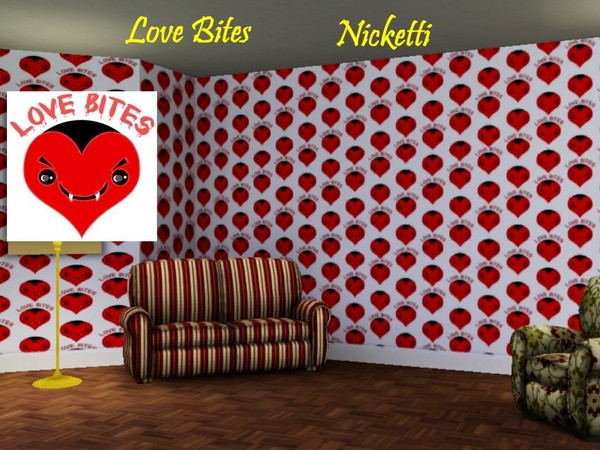 Sims 3 — Love Bites by nicketti — Theme pattern. Have fun.