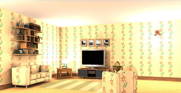 Sims 3 — Autmns Stripes by DO5NBR — A fabric pattern with autumn theme