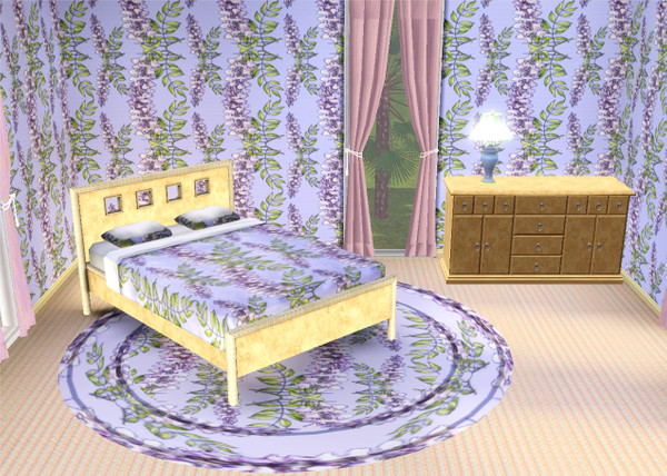 Sims 3 — marcorse_wisteria pattern by marcorse — Trailing racemes of the superb wisteria in a delicate and pretty pattern