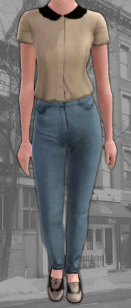 Sims 3 — Scallop Set by noxeen — New mesh and texture by me. /Three variations /Changeable colors for each clothes. Enjoy