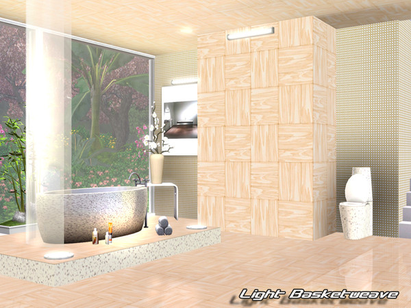 Sims 3 — Light Basketweave by Pralinesims — By Pralinesims /under Wood