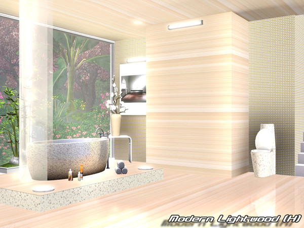 Sims 3 — Modern Lightwood (H) by Pralinesims — By Pralinesims/under Wood