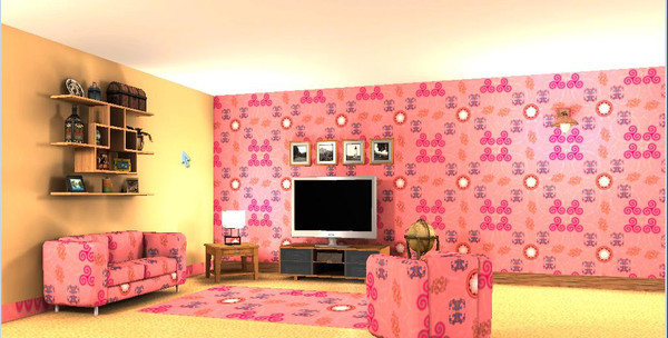 Sims 3 — Fantasy Circles by DO5NBR — A fabric pattern