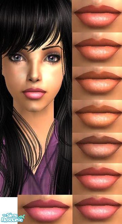 Sims 2 — Shimmer Shine Lip Gloss Set by TheNinthWave — Included in the set are 8 new lipsticks. Hair by newsea, eyes by