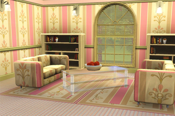 Sims 3 — marcorse_regal parchment pattern by marcorse — An elegant abstract, vertically striped pattern 