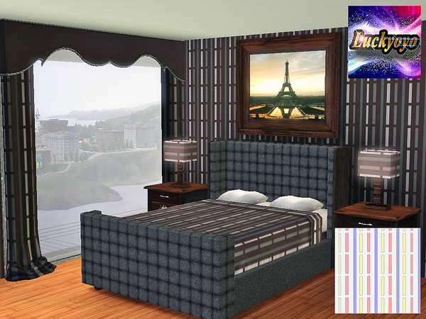 Sims 3 — Lines - By Luckyoyo by luckyoyo — You will the pattern in the Geometric section.