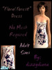 Sims 2 — Floral Forest Dress by dizzydiana — A pretty dress for your sims. No mesh required.