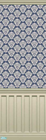 Sims 2 — Subdued Blue 78 by drouinr — We all need a quiet retreat from the hustle and bustle, and these wall coverings