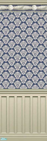 Sims 2 — Subdued Blue 80 by drouinr — We all need a quiet retreat from the hustle and bustle, and these wall coverings