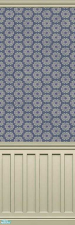 Sims 2 — Subdued Blue 62 by drouinr — We all need a quiet retreat from the hustle and bustle, and these wall coverings