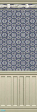 Sims 2 — Subdued Blue 65 by drouinr — We all need a quiet retreat from the hustle and bustle, and these wall coverings