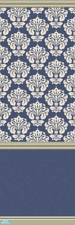 Sims 2 — Subdued Blue 70 by drouinr — We all need a quiet retreat from the hustle and bustle, and these wall coverings
