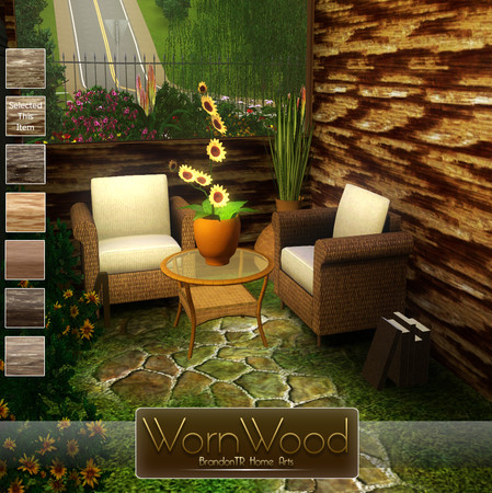 Sims 3 — WornWood2 (Pattern) by brandontr — BrandonTR at TSR