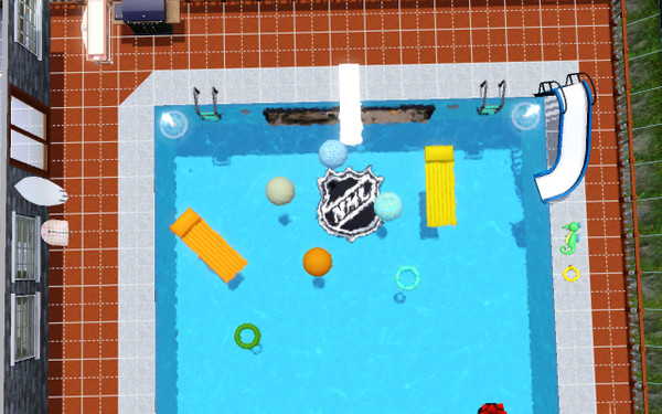 Sims 3 — NHL Pool Mosaic by JordanBritt — A Pool Mosaic for the Nation Hockey League (NHL).